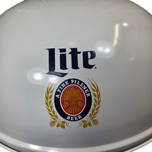 Miller Lite New Charcoal Grill Portable Small Outdoor Cooking Grilling Food - Picture 4 of 8